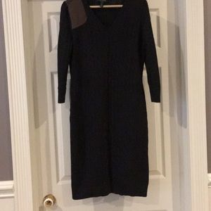 Cable knit sweater dress